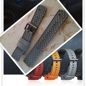 22mm Quick Release Replacement Watch Strap/Band - NWT!  Gray, Dragon Scales